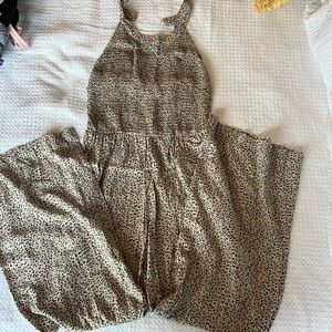 Cheetah print jump suit